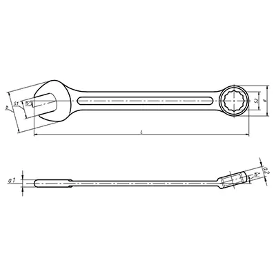 Ключ гаечный комбинированный,41х41 КЗСМИ